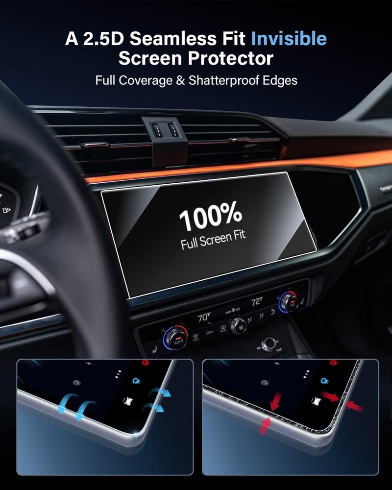 WEIPIN For Glossy Tempered Glass 2019 2020 2021 2022 2023 2024 2025 Audi Q3 8.8 Inch Touchscreen Screen Protector - Q3 (Premium/Premium S line/Premium Plus/Premium Plus S line) Accessories - Image 3